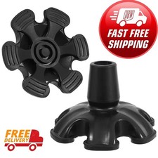 Cane Tip with 6 Support Rubber Foot for Walking Canes 3/4 Inch Shaft Self-Stand.