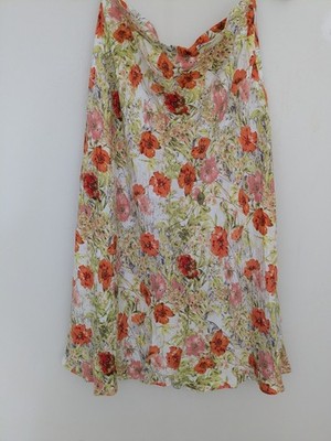 New 8  Marks Spencers Floral Yellow Skirt Summer Cruise Zar Bode Holidays