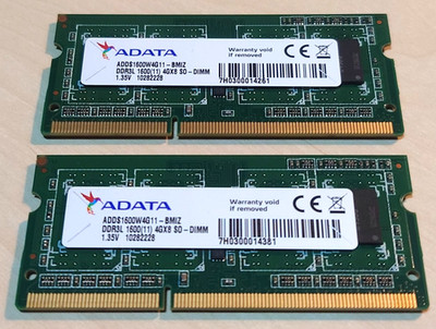 Arbeitsspeicher 8 GB DDR3L - ADATA - 1600  MHz - 1.35 Volt - CL 11 - non ECC
