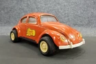 Nice Tonka VW Beetle Twinkle Toes Orange Pressed Steel