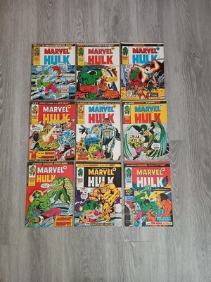 Hulk Marvel Comic Bundle Vintage 174 173 172 171 170 169 168 167 166 1970s