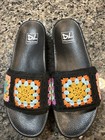 Womens Dirty Laundry Crocheted Black Slides Size 41 (US 10) — photo 1