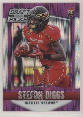 2015 Prizm Collegiate Draft Picks Purple Flash 22/99 Stefon Diggs Rookie RC 1j2