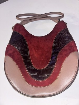 A. TESTONI WOMENS LEATHER BAG MADE ITALY Genuine Leather Shoulder Bag
