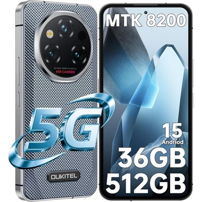 2025 OUKITEL WP210 mobile Phone 5G 36GB+512GB 6.7 in Android 15 Smartphone NFC