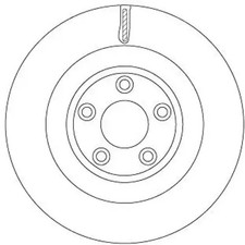 2x Bremsscheibe belüftet DF6816S TRW für JAGUAR F-TYPE Cabriolet F-TYPE Coupe