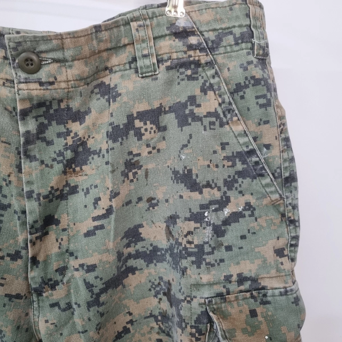 Pantalones Cortos Carga USMC MARPAT Digital Bosque Camuflaje Combate Grunge Patín Talla L 36-39