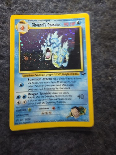 Pokémon Gyarados TCG Holo Rare Card Giovanni's Gym Challenge