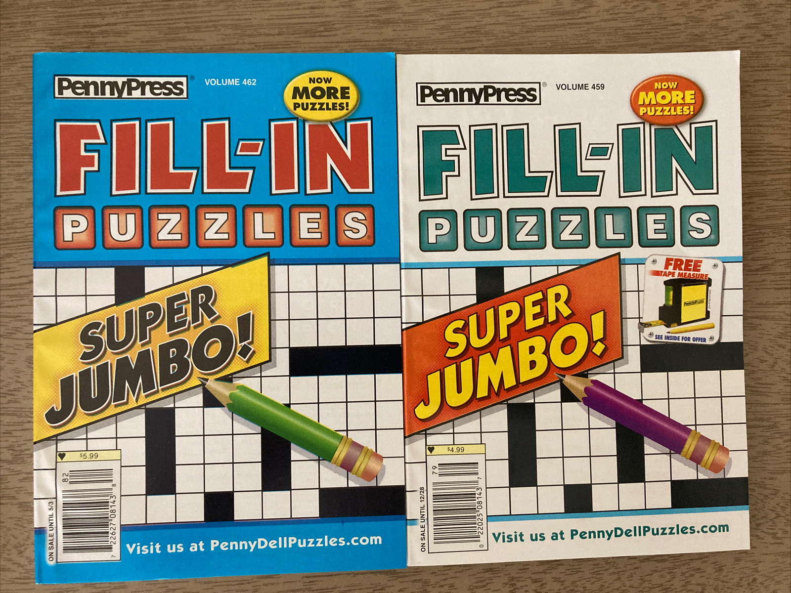 Lot of 2 Penny Press Fill-Ins Puzzle Books Easy-Hard N33 | eBay