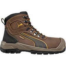 Puma Safety Boots Work Shoes Mens Sierra Nevada Mid Brown Leather Composite Cap