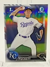 2016 BOWMAN CHROME A.J. PUCKETT RC REFRACTOR BDC-85