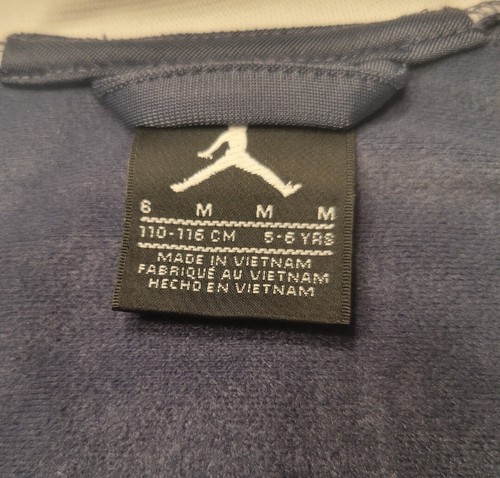 Nike Air Jordan Jumpman Boys Full Zip Sweatshirt Thunder Blue Sz 6 FREE SHIP $35 - Picture 5 of 7