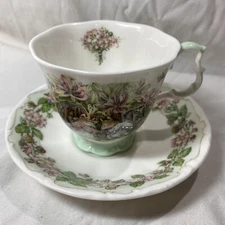 Vintage Royal Doulton Cup & Saucer 1983 Brambly Hedge Collection Summer