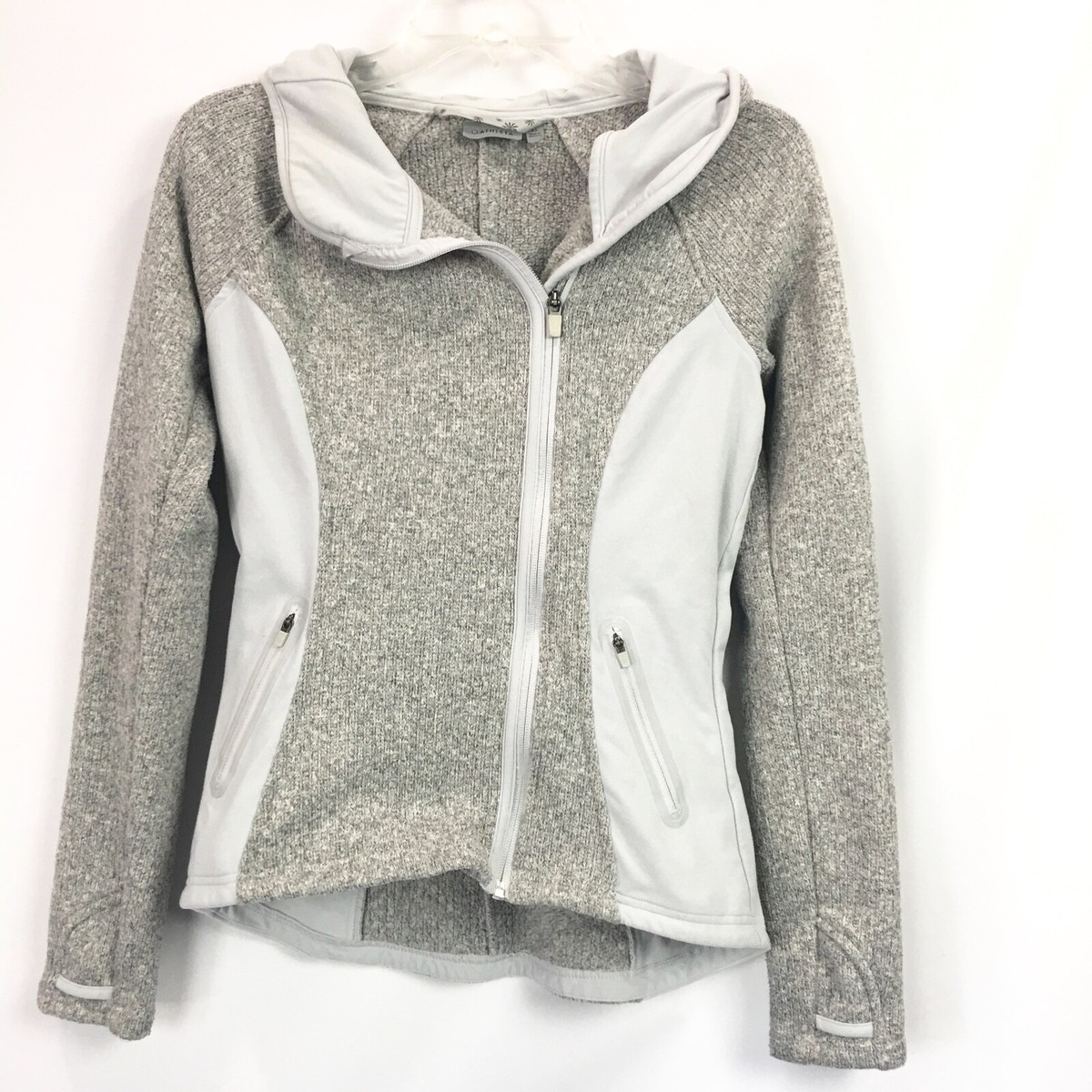 Athleta Womens XS Jacket Daybreak Hoodie Full Zip Hooded Gray | eBay