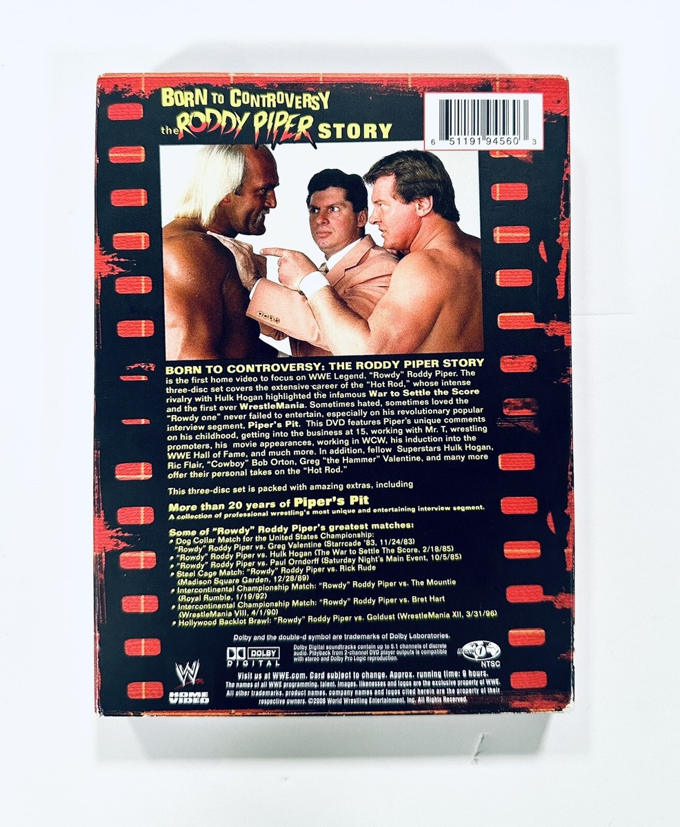 WWE - Born to Controversy: The Roddy Piper Story (DVD, 2006, 3