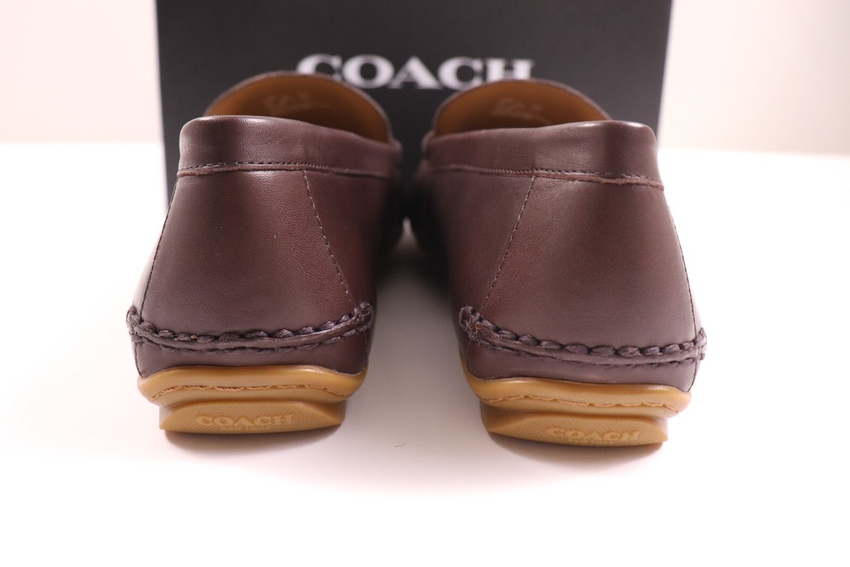 COACH ブラウン モットドライバー COACH Size 10 Men's Shoes Loafer Brown Leather MOTT DRIVER
