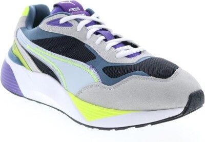 Puma Mens RS-Metric Sneakers Shoes Casual | White/Lemon Squeeze