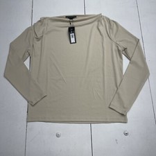 Banana Republic Cream Crepe Off The Shoulder Top Women s XS New Defects