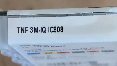 ISCAR INSERTS TNF 3MIQ IC808. BOX OF 10 BRAND NEW INSERTS
