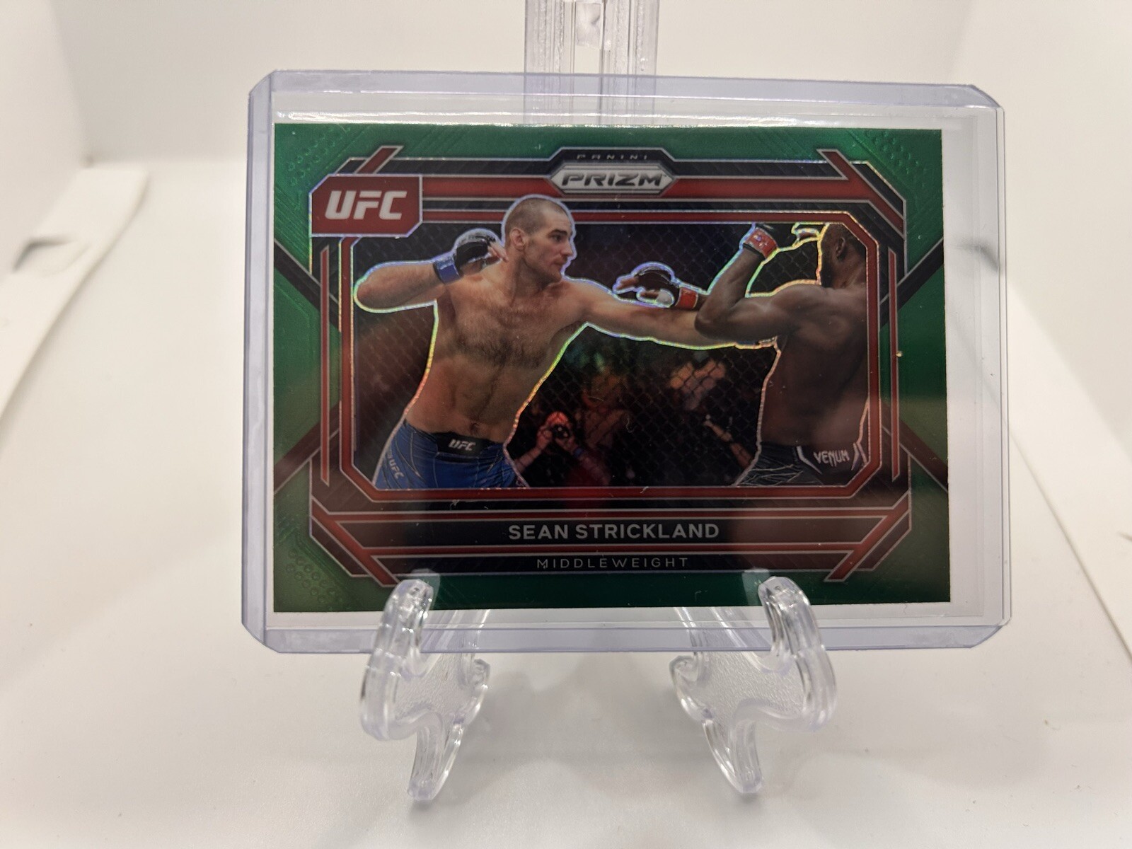 2022 Panini Prizm UFC - Green Prizm #172 Sean Strickland (RC)