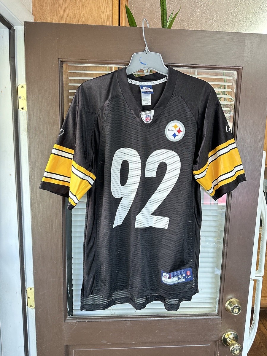 Authentic James Harrison #92 Pittsburgh Steelers Vintage NFL