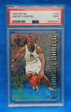 1996 METAL # 169 Lindsey Hunter PSA 9 MINT # 92583061  DETROIT PISTONS !!!!