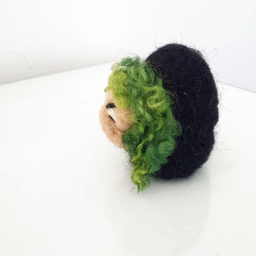 Fingerpuppe Hexe Märchen Schneewittchen aus Filz - Bild 6 von 7