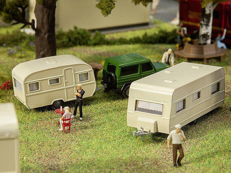 2 caravanes échelle HO 1/87 - FALLER 140483