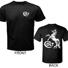 Colt Horse Guns Firearms Men's Black Size S to 5XL