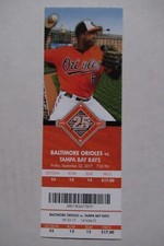 BALTIMORE ORIOLES VS RAYS 9/22/2017 FULL TICKET ~ WILSON RAMOS (GRAND SLAM HR)