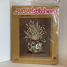 Vintage Sunset Stitchery Embroidery Kit 2288  Indian Heritage  New