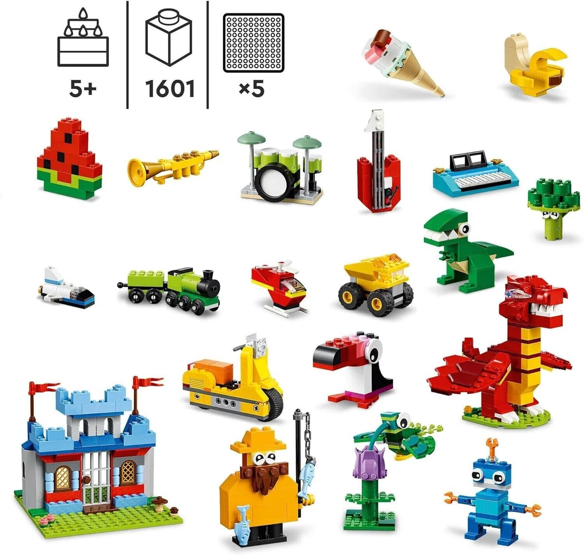 GENUINE LEGO CLASSIC Build Together 11020 BIG 1600 PCS NEW