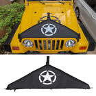 Exterior Engine Hood Bra Cover Protect Trim Black for Jeep Wrangler Tj 1997-2006