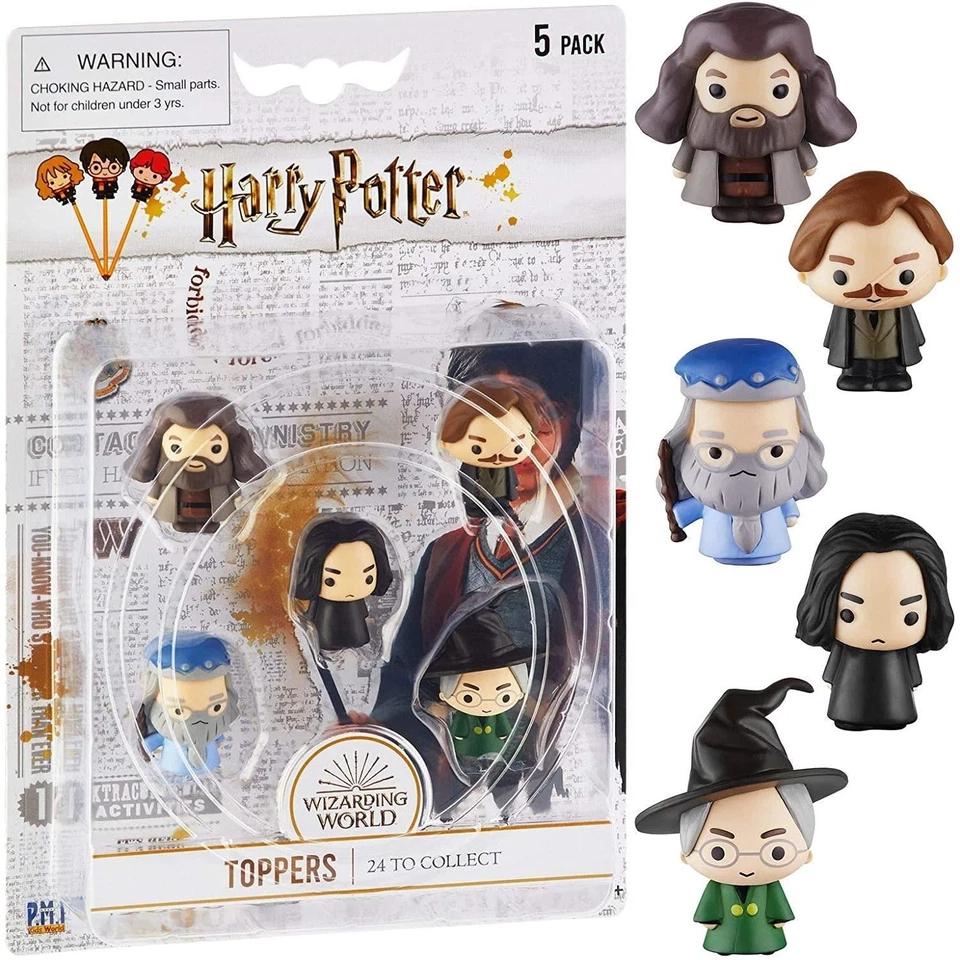 Conjunto de bonecos Harry Potter Pencil Toppers 5 peças Rubeus Remo Severus Albus Minerva - Imagem 2 de 4
