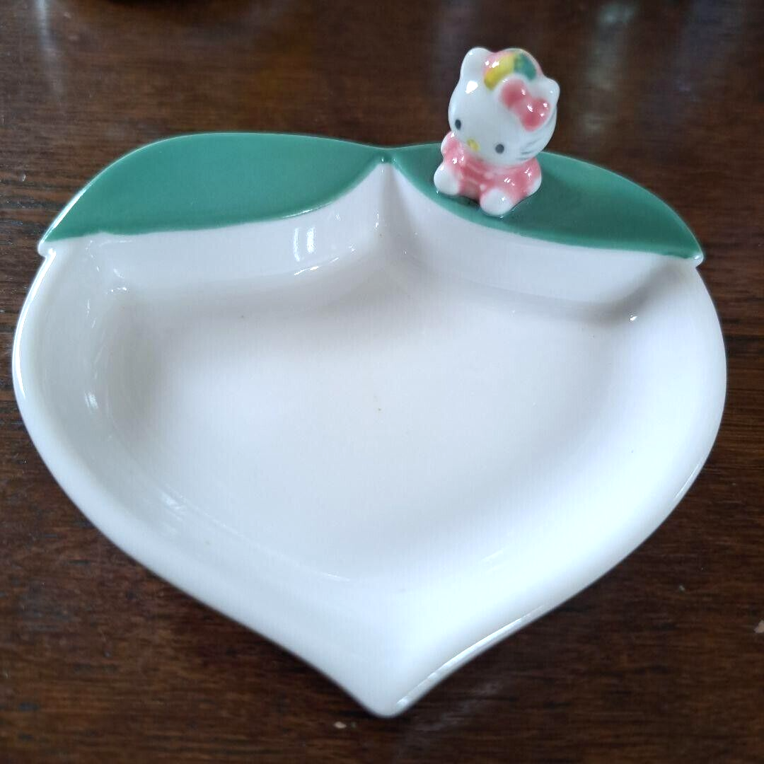 Hello Kitty 1997 Mini Plate Peach Ver Vintage Heisei Retro Sanrio