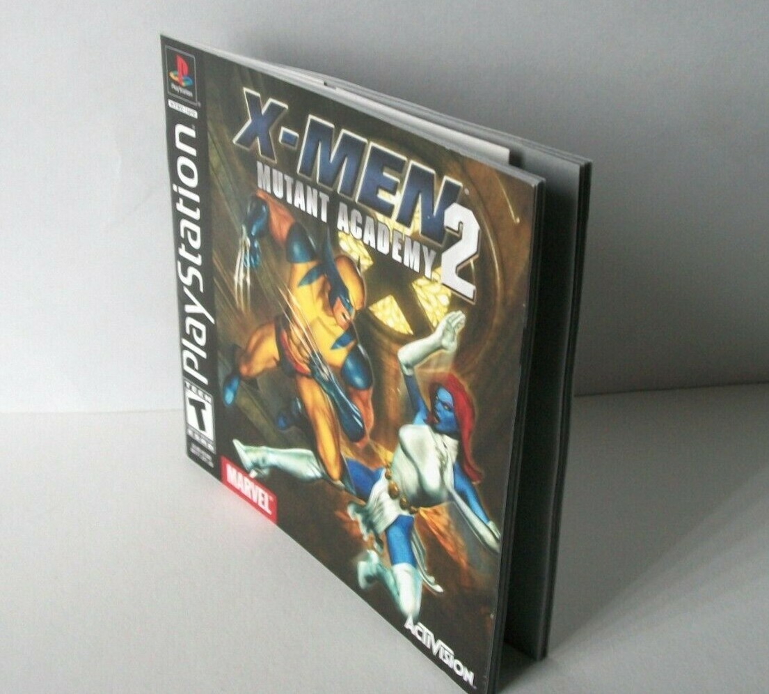 X-Men Mutant Academy 2 Manual Only NO GAME Sony PlayStation 1 PS1
