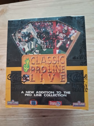 1993 Classic Pro Line Live Football Factory Sealed Box NFL Free Shipping NOS