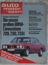 auto motor sport - Zeitschrift - Magazin - Heft Nr. 11 1977 