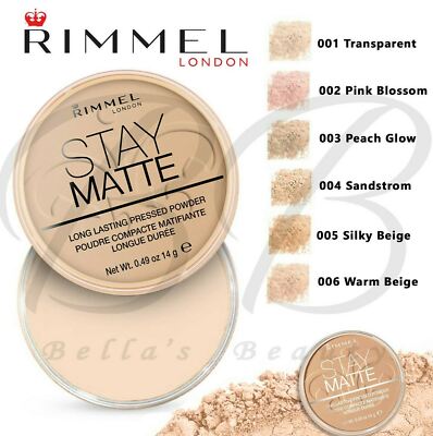 Rimmel London Stay Matte Long Lasting Pressed Powder  (Full Size) - Various