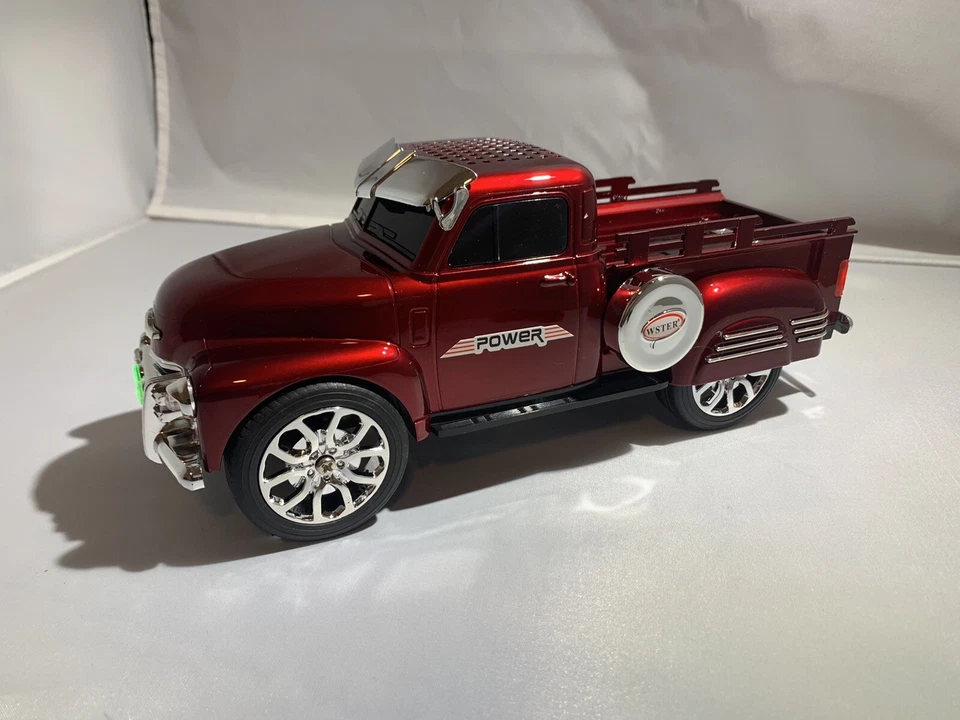 Red Loud Bluetooth Truck Speaker With FM Radio/Aux Inputs/USB Port/LED Lights. - Image 2 of 4