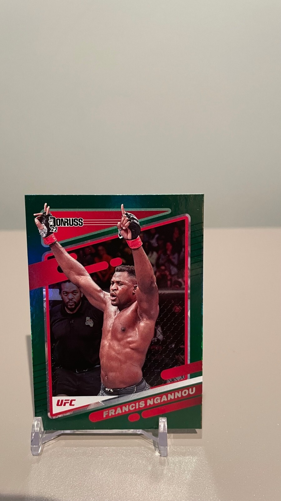 2022 Donruss UFC - Francis Ngannou #39 - Green Flood