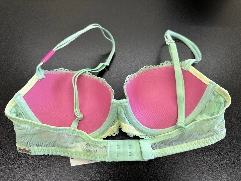 Victoria's Secret ROSA Sujetador Push Up Encaje 32A NUEVO Foto 2 de 4