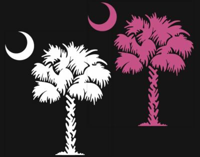 South Carolina palmetto Decal Vinyl Car Window  Sticker ANY SIZE
