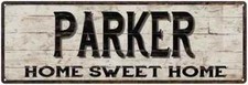 PARKER Rustic Home Sweet Home Sign Gift Metal Decor 106180084051
