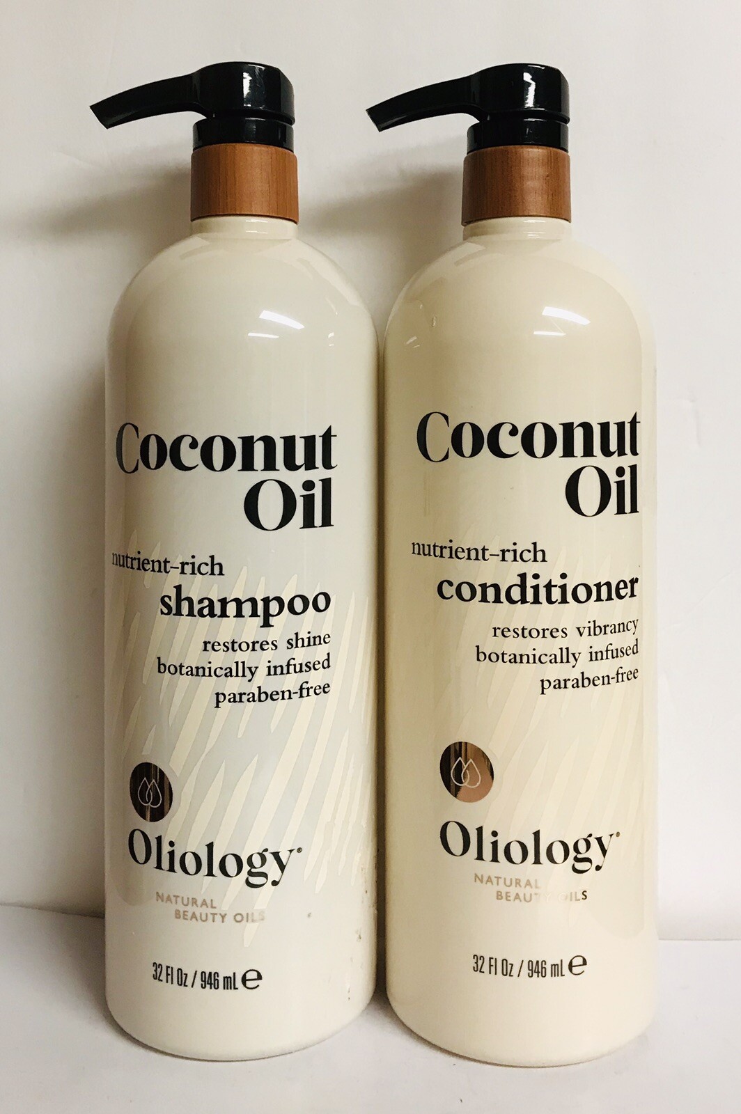 Oliology NutrientRich Coconut Oil Hydrating Shampoo & Conditioner 32oz