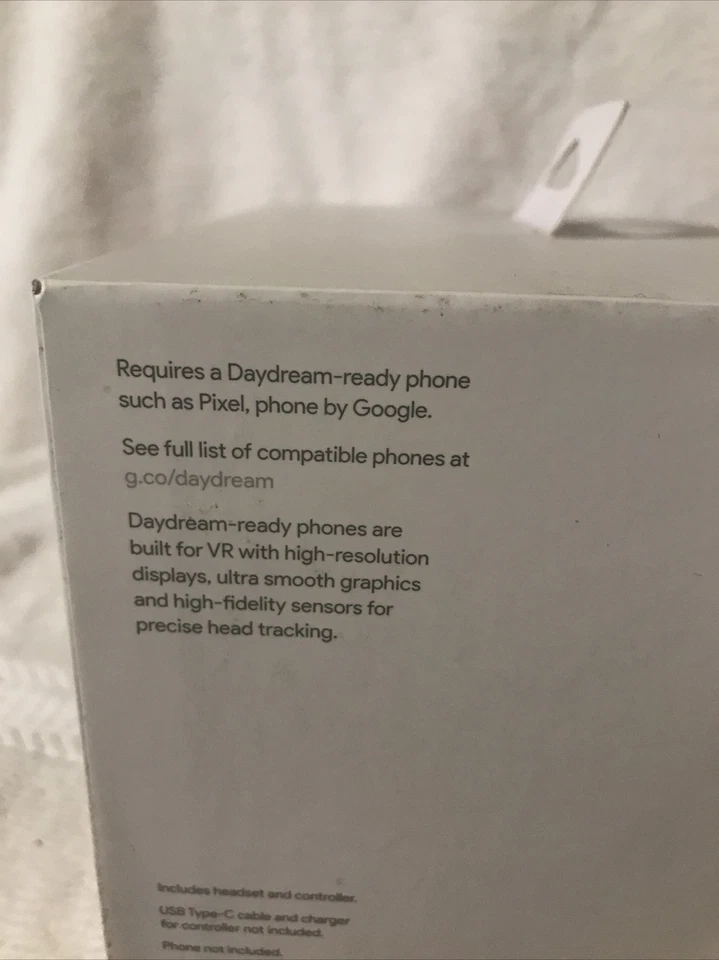 Google Daydream View VR Headset Grey Slate Smartphone Virtual Reality Controller - Image 2 of 4