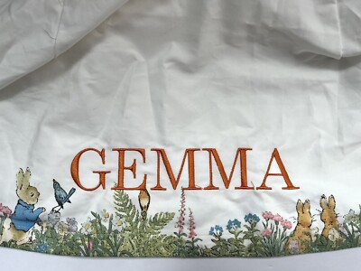 POTTERY BARN KIDS PETER RABBIT EASTER BASKET LARGE LINER *GEMMA* NEW BUNNY  