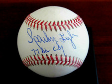 SPARKY LYLE 1977 AL CY YANKEES SIGNED AUTO LIMITED EDITION BASEBALL TRISTAR GEM