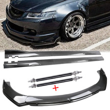 Front Lip Chin Bumper Spoiler Carbon Fiber For Acura Rsx Side Skirt Body Kit