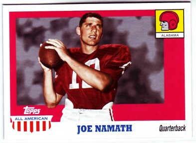 2005 Topps All American #15 Joe Namath Jets Alabama